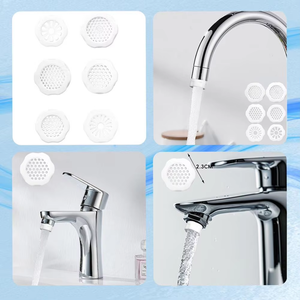 6PCS Wear-Resistant Faucet <b>Filter</b> Sink Faucet <b>Filter</b> Universal Sink <b>Water</b> Faucet <b>Filter</b> Set For Home <b>Kitchen</b> Bathroom For Clean - Product Image 6