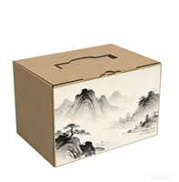Boîte en carton ondulé écologique imprimée UV, personnalisée, en gros, fabriquée en Chine