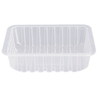 Boîtes d'emballage en plastique PP transparentes de qualité alimentaire jetables, adaptées à l'emballage et à la vente de produits carnés en supermarchés