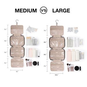 Trousse de Toilette de <span class=keywords><strong>Voyage</strong></span> Suspendable avec Crochet, Résistante à l'Eau, pour Maquillage et Cosmétiques, Organisateur de <span class=keywords><strong>Voyage</strong></span>, Conteneur Pleine Taille pour Articles de Toilette - Product Image 5