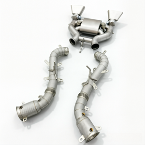 Sistema de Escape Neumático Completo para McLaren MP4-12C 650S 3.8T, Sistema Catback Completo Personalizado de Acero Inoxidable 304/Titanio con Tubos de Escape con Protección Térmica - Product Image 4