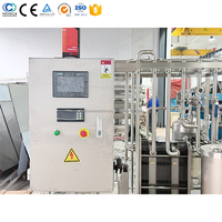 Machine de pasteurisation à plaques HTST 500-20000L avec pompe, contrôle PLC, fonctionnement automatique, haute productivité pour le traitement des jus de fruits