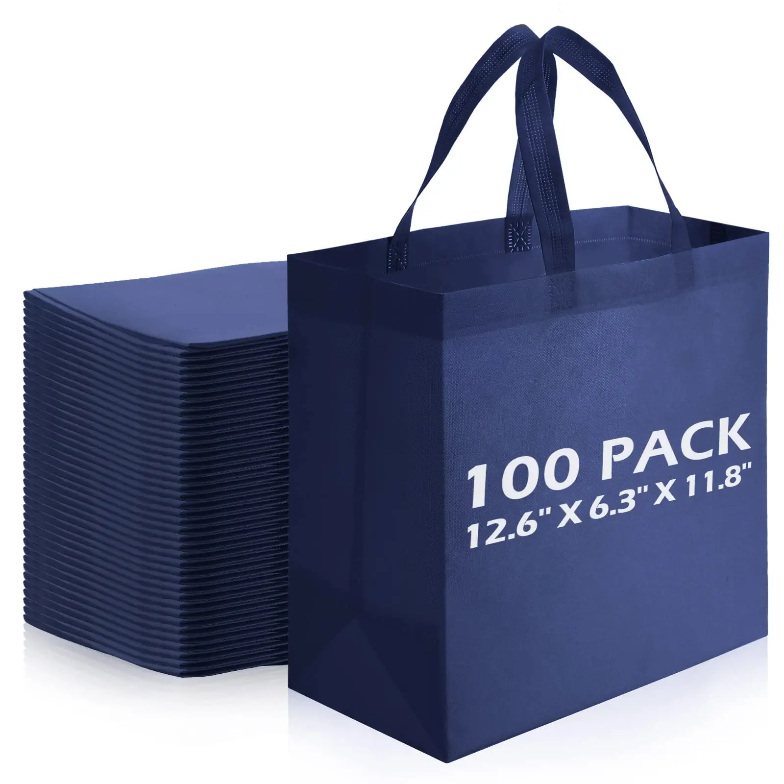 Shopping Bag in tessuto Non tessuto con Logo tessuto riciclabile stampato personalizzato a buon mercato rosa bianco blu seta personalizzata Tote Style Surface Pcs