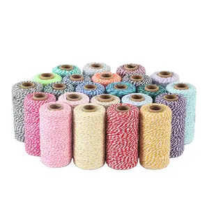 Cotton Twine 2มม.100Mผ้าฝ้ายหัตถกรรมผ้าฝ้าย