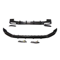 Kit carrosserie compact W464 modifié style TP en fibre de carbone, lèvres avant et arrière, adapté aux Mercedes Classe G W464 2019-2021