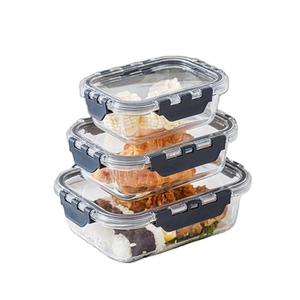 Juego de Recipientes de Vidrio Borosilicato de Alta Calidad, 12 Piezas, con Tapas de PP Aptas para Microondas, Diseño Europeo, para Cocina y Almuerzo - Product Image 3