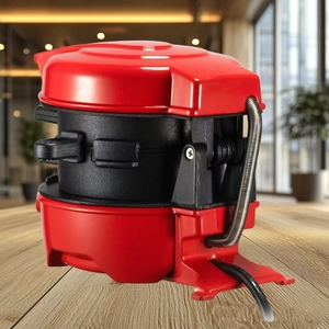 Kırmızı ticari Hamburger presi makine, yapışmaz elektrikli <span class=keywords><strong>Burger</strong></span> makinesi mutfak verimli Patty şekillendirme ekipmanları restoran - Product Image 3