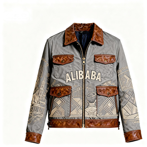 Veste en jean d'hiver à col montant sur mesure OEM 2026, vente en gros directe d'usine, imperméable, écologique, épaisse pour hommes - Product Image 1