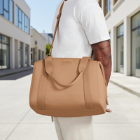 Sac de sport unisexe en néoprène OEM d'usine, sac banane de yoga avec fermeture éclair et logo personnalisé, sac de voyage week-end/nuit
