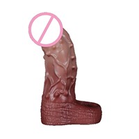 Manchon d'extension en silicone à picots pour homme, épaissi, pour retardement de l'éjaculation, jouet pour adulte, vente en gros d'usine, fournisseur OEM