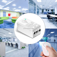 Interrupteur d'éclairage intelligent Kit d'interrupteur d'éclairage sans fil WiFi 2.4Ghz avec télécommande Alexa Google Aucun concentrateur requis Lampe de plafond à LED
