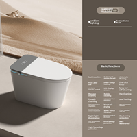 Chaise de toilette intelligente avec siège confortable, chasse d'eau continue, unité de chasse d'eau, toilette intelligente pour chambre à coucher