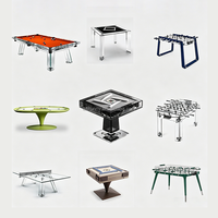 Table de billard professionnelle 7, 8 ou 9 pieds en verre noir pour usage commercial et domestique, accessoires inclus, pour usage intérieur, avec ardoise Jiujiang, OEM ODM