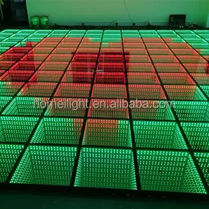 Vendite Dirette della fabbrica 3D Pista da ballo LED Luminoso Pavimento di Piastrelle Bar KTV Specchio Abyss Pavimento di Piastrelle
