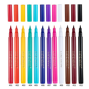 12 couleurs Eyeliner imperméable Eyeliner <span class=keywords><strong>crayon</strong></span> longue durée mat Eye Liner maquillage cosmétique beauté coloré Liner - Product Image 2