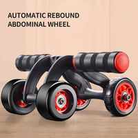 Appareil d'exercice abdominal multifonctionnel automatique NJ : Roue abdominale à rebond pour entraînement complet