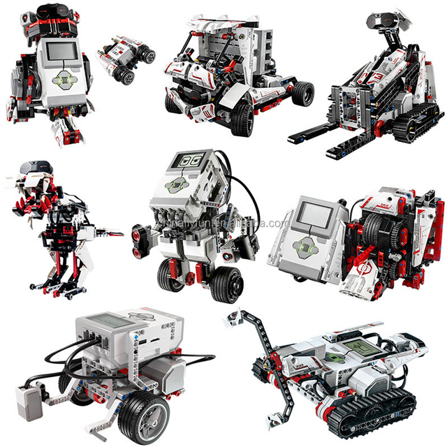 DIYmall MOC Educational Robot Building Blocks Parts Kit for Mind Storms EV3 45544 Core Set + 45560 Bricks