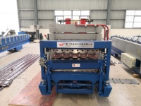 Machine à modeler la feuille trapézoïdale en acier galvanisé, 2 types de rouleau de carrelage, acier et aluminium rainuré