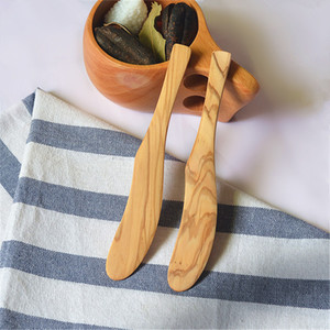 del medio ambiente accesorios de cocina herramientas creativa alta calidad de madera de olivo cuchillo de mantequilla - Product Image 3
