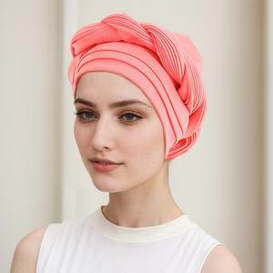 Sombrero Baotou <span class=keywords><strong>de</strong></span> lujo para mujer, gorro trenzado pesado <span class=keywords><strong>de</strong></span> tres capas, gorro <span class=keywords><strong>de</strong></span> turbante étnico al por mayor - Product Image 2