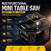 Mini scie de table de précision portable, machine à découper le bois de bureau, petite scie de table électrique pour le bricolage, outil de coupe multifonction