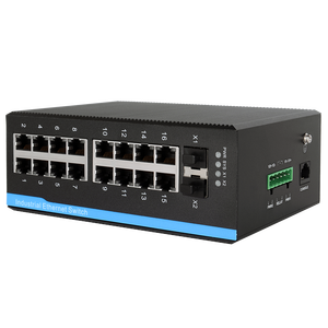 Switch Ethernet Industrial Gestionado Gigabit de 18 Puertos (16+2) 10/100/1000M, Compatible con InMax Manufacture, 12v 24v 48v - Product Image 5