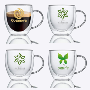 8oz 250ml Glass Double Walled Insulated Coffee <strong>Espress</strong> Cappuccino Latt Black Tea Mug Double Wall Glass Coffee <strong>Cup</strong> with Handle - Product Image 6