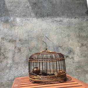 Cage à oiseaux en bambou pour la décoration - Product Image 6