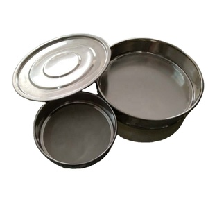 Set di Setacci da Laboratorio in Acciaio Inox da 75 Micron per Analisi di Suolo, Aggregati e Particelle di Sabbia, Tamis Manuale - Product Image 5