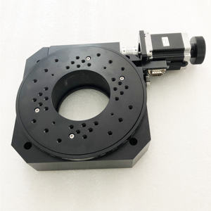 Plataforma Giratoria Motorizada LDTDH-200WS de 200 mm, Carga de 80 kg, Apertura <span class=keywords><strong>Central</strong></span> de 60 mm, Metal, Relación de Transmisión 180:1, 220 V para Óptica - Product Image 6