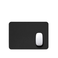 Petit tapis de souris en cuir de couleur pure avec repose-poignet pour garçons filles étudiant bureau utilisation en gros pour la salle de classe dortoir