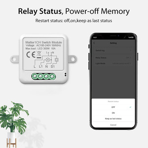 Modulo Interruttore Smart Matter WiFi Wireless Remoto Fai-da-te Relè Interruttore Luce On/Off Smart Home 1 2 3 4 Gang - Product Image 5