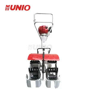 Electric portable gap weeder grass trimmer weeding machine hand push paddy rice field grass weeder machine