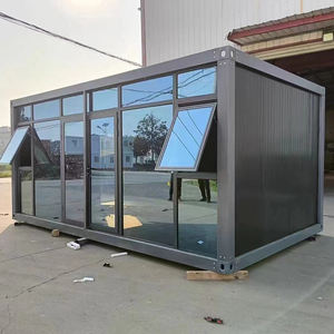 حاويات معيشة قابلة للتخصيص ومعتمدة من CE، منزل متنقل، مكتب خارجي قابل للفك، غرفة نشاط بسيطة بزجاج مقسى - Product Image 3