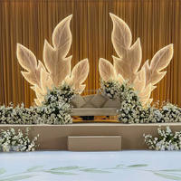 Fournitures de fête, décorations de scène de mariage, toile de fond LED, arche de feuilles, mur de toile de fond, fournitures de décoration de scène pour événements et fêtes