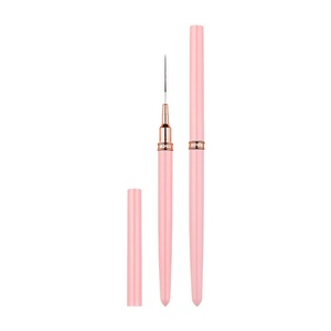 5 Pack Set of Nail Art Line Drawing Pens & Nylon Brush with <b>Plastic</b> Handle - Product Image 6