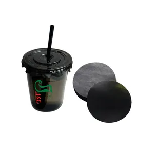 12 Cm 13 Cm Coffee Milk Beverages Soft Drink Disposable Round Paper For Sealing No Water Leak Coffee Black Leak Proof Paper