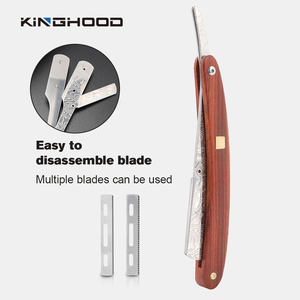 Afeitadora <span class=keywords><strong>de</strong></span> calidad para hombres, máquina <span class=keywords><strong>de</strong></span> <span class=keywords><strong>afeitar</strong></span> profesional <span class=keywords><strong>de</strong></span> corte <span class=keywords><strong>de</strong></span> garganta, con borde recto Vintage, para peluquero - Product Image 6