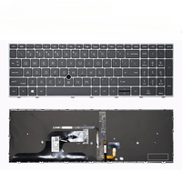 Clavier d'ordinateur portable rétroéclairé de remplacement US/RU russe pour HP ZBOOK Fury 15 G7/G8 Fury 15.6 pouces G7/G8 C13C-5