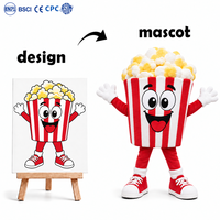 Costume de Mascotte en Peluche Personnalisé Dessin Animé Personnage Mascotte Crème Glacée Dessert OEM ODM Publicité Entreprise Club Promotion Magasin