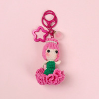 Crochet fait main fleurs oeillet fée poupées porte-clés Crochet oeillet porte-clés sac breloque Crochet fleurs cadeaux pour femme maman