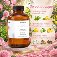 Huile Essentielle Florale Douce Bouquet de Pivoines et Roses pour Diffuseur de Parfum, Parfum d'Hôtel, Huile Aromatique Personnalisée OEM ODM, Étiquette Personnalisée