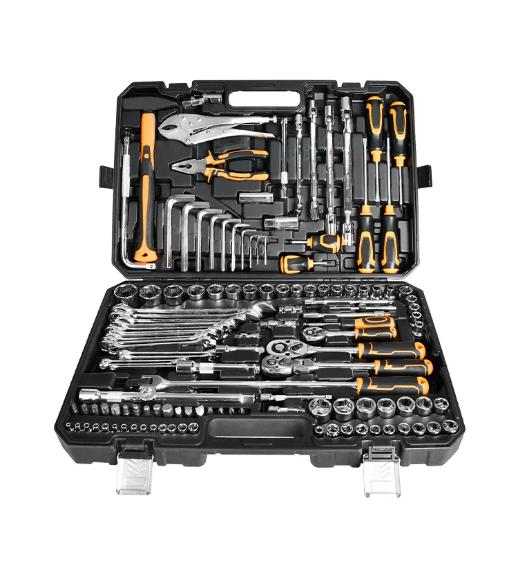 GSFIXTOP 132Pcs Ratchet Socket Set 1/4"3/8"1/2" Tool Kit Toolbox Case Wrench Spanners Car Repair Mechanics.