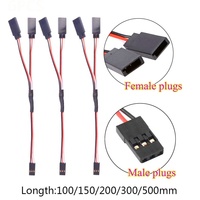 Câble d'extension servo Y FEDI noir sur mesure en gros, 30/60 conducteurs, 10CM 15CM 30CM 100CM, cordon de connexion RC pour JR Futaba