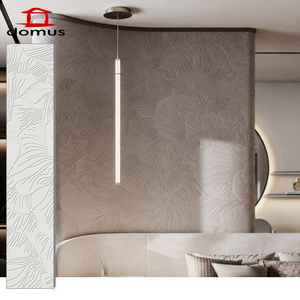 Panneaux muraux décoratifs contemporains haut de gamme en composite bois-plastique, design texturé 3D sculpté, pour salon et chambre à coucher - Product Image 3
