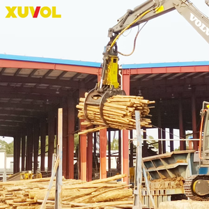 Excavadora para Manipulación de Troncos de Madera en Puerto Marítimo, Maquinaria Forestal, Excavadora de 20-25 Toneladas, Grapa Hidráulica Giratoria para Troncos - Product Image 1