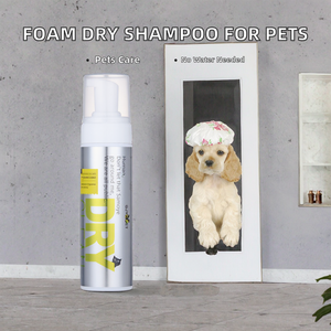 Shampooing sec en mousse pour animaux de compagnie, shampooing sans eau pour chien, outil de toilettage pour chiens et chats - Product Image 6
