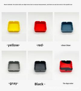 Cenicero de PVC con logotipo personalizado, caja para fumar cuadrada/redonda portátil con color y tamaño personalizados para promociones comerciales en bares y restaurantes - Product Image 6