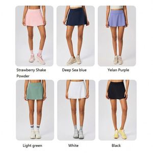 Golf yaz yanlış False y spor şort etekler kadınlar için tenis astar ile hızlı kuruyan Yoga etek - Product Image 4