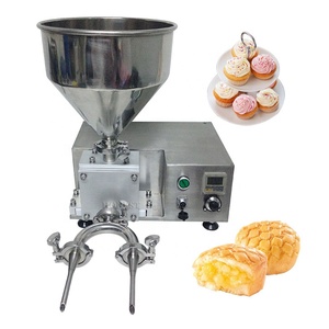 Automatic Bun Puff Bread Croissant Filling Injecting Cream Making <strong>Machine</strong> / <strong>Hotdog</strong> and Hamburger Bread Cream Filling <strong>Machine</strong> - Product Image 1